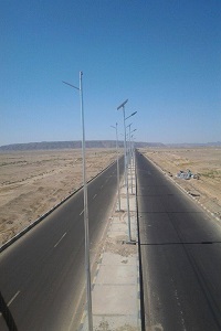 Solar-powered street lighting poles, Red Sea Governorate